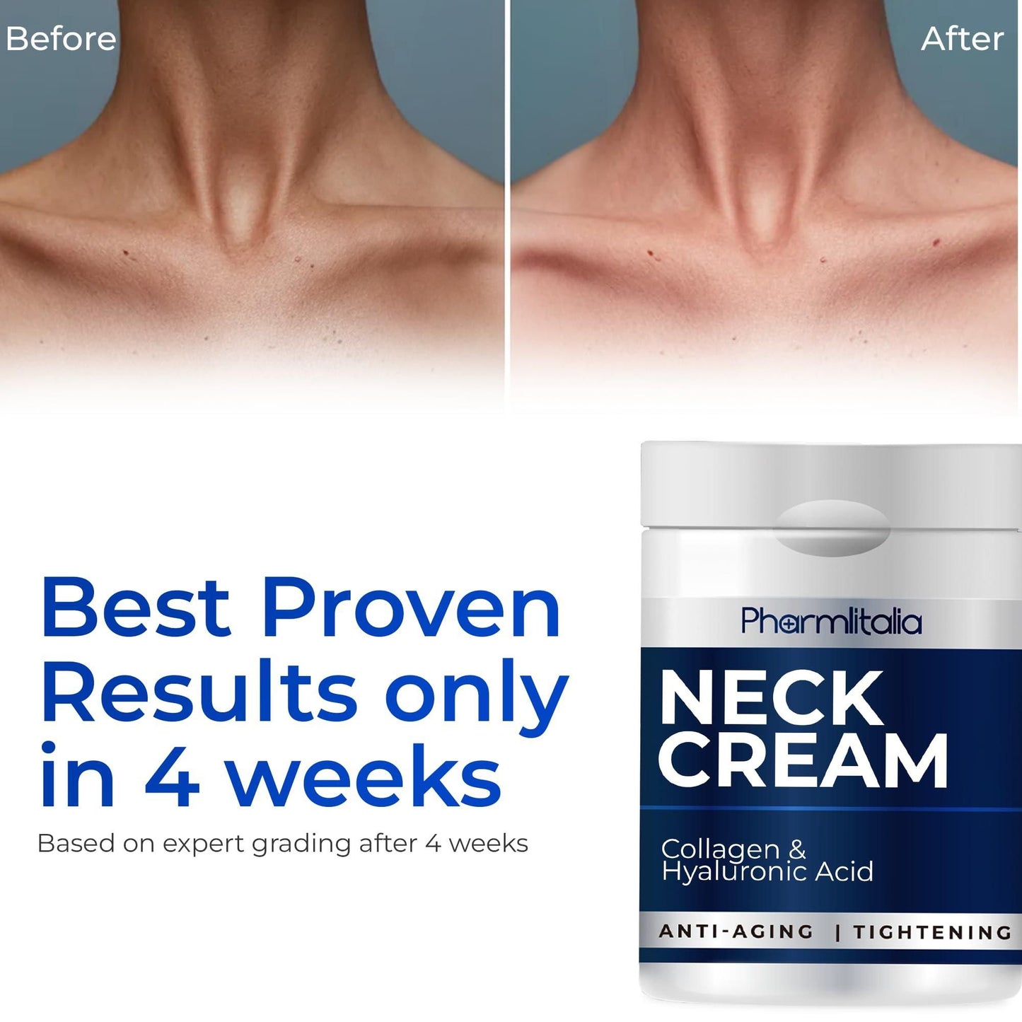 Neck Firming and Tightening Cream with Collagen & Hyaluronic Acid Anti aging Neck Cream for Lifting and Wrinkles for an Even Skin Tone Neck Firming Cream 4 Fl Oz