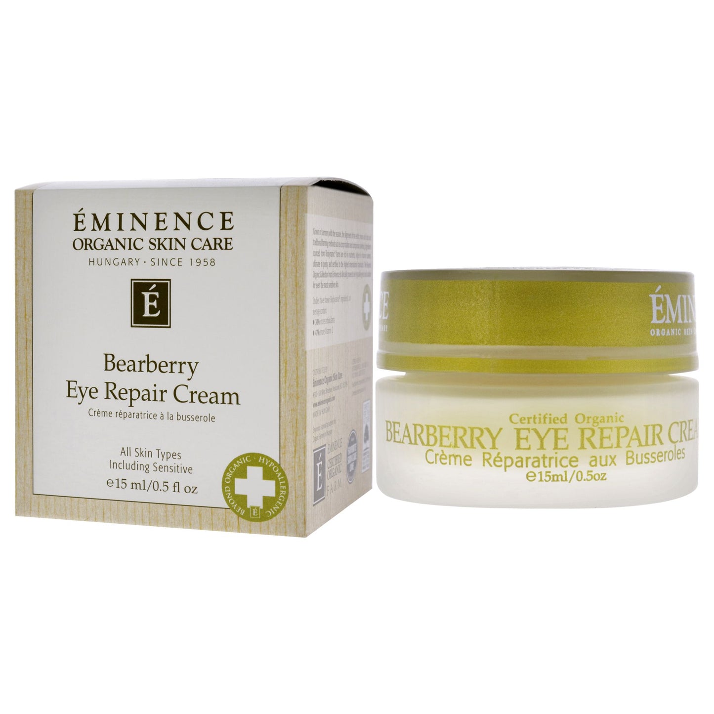 Bearberry Eye Repair Cream by Eminence for Unisex - 0.5 oz Cream