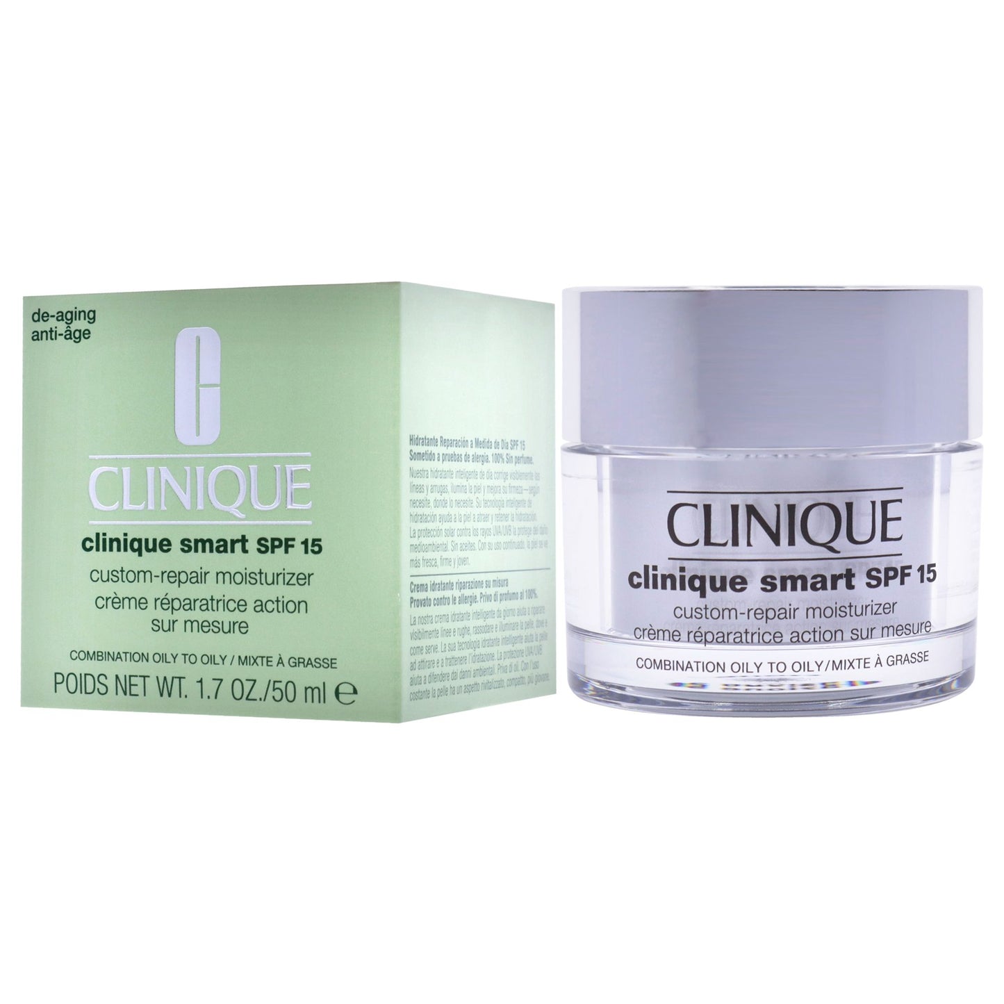 Clinique Smart Custom-Repair Moisturizer SPF 15 - Combination Oily To Oily by Clinique for Women - 1.7 oz Moisturizer