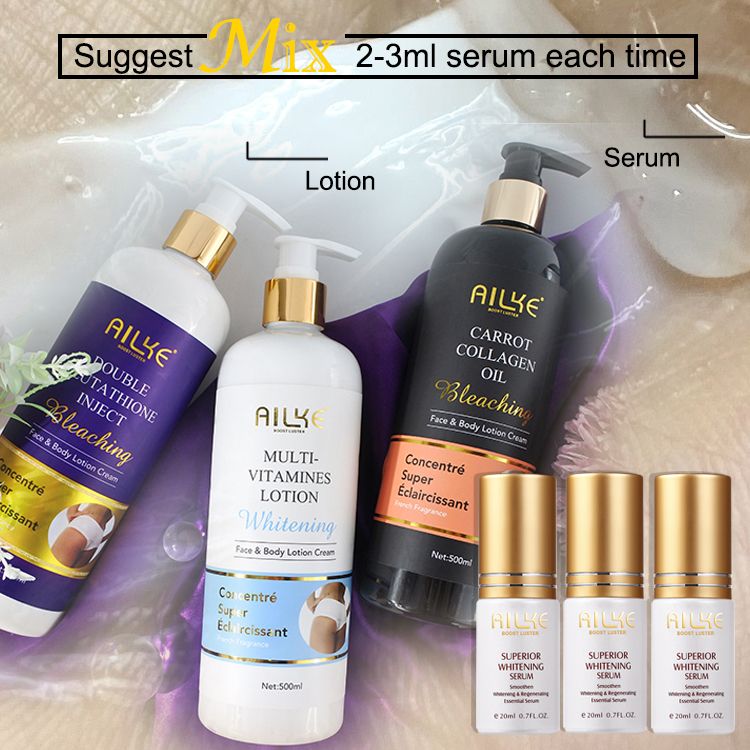 AILKE Super Bleaching And Dark Spot Remove Body Lotion Suitable For Face And Body Women Whitening Moisturizing Skin Care Cream