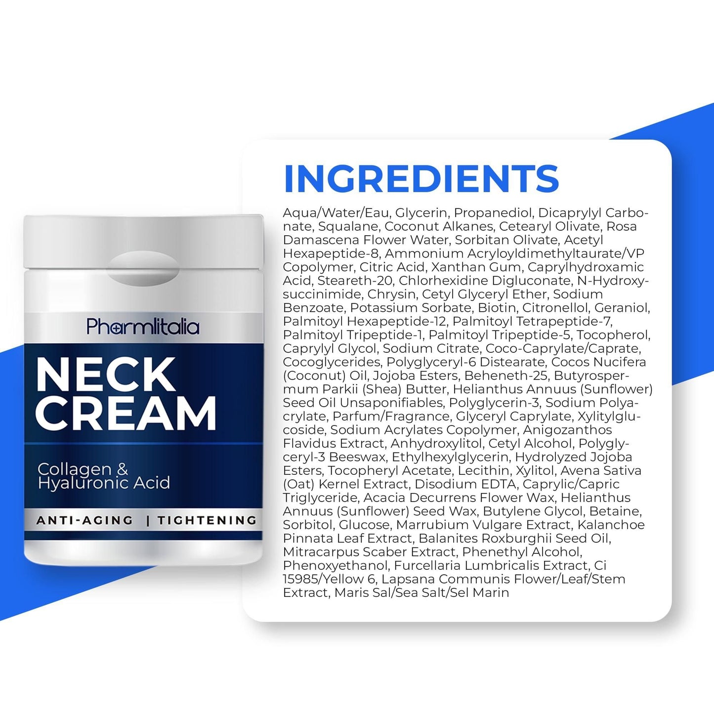 Neck Firming and Tightening Cream with Collagen & Hyaluronic Acid Anti aging Neck Cream for Lifting and Wrinkles for an Even Skin Tone Neck Firming Cream 4 Fl Oz