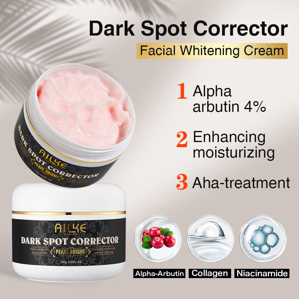 AILKE Whitening Remove Dark Spots Skin Care, With Collagen, Moisturize, Anti-Freckles, Melanin, Lighten Cream for Men and Women