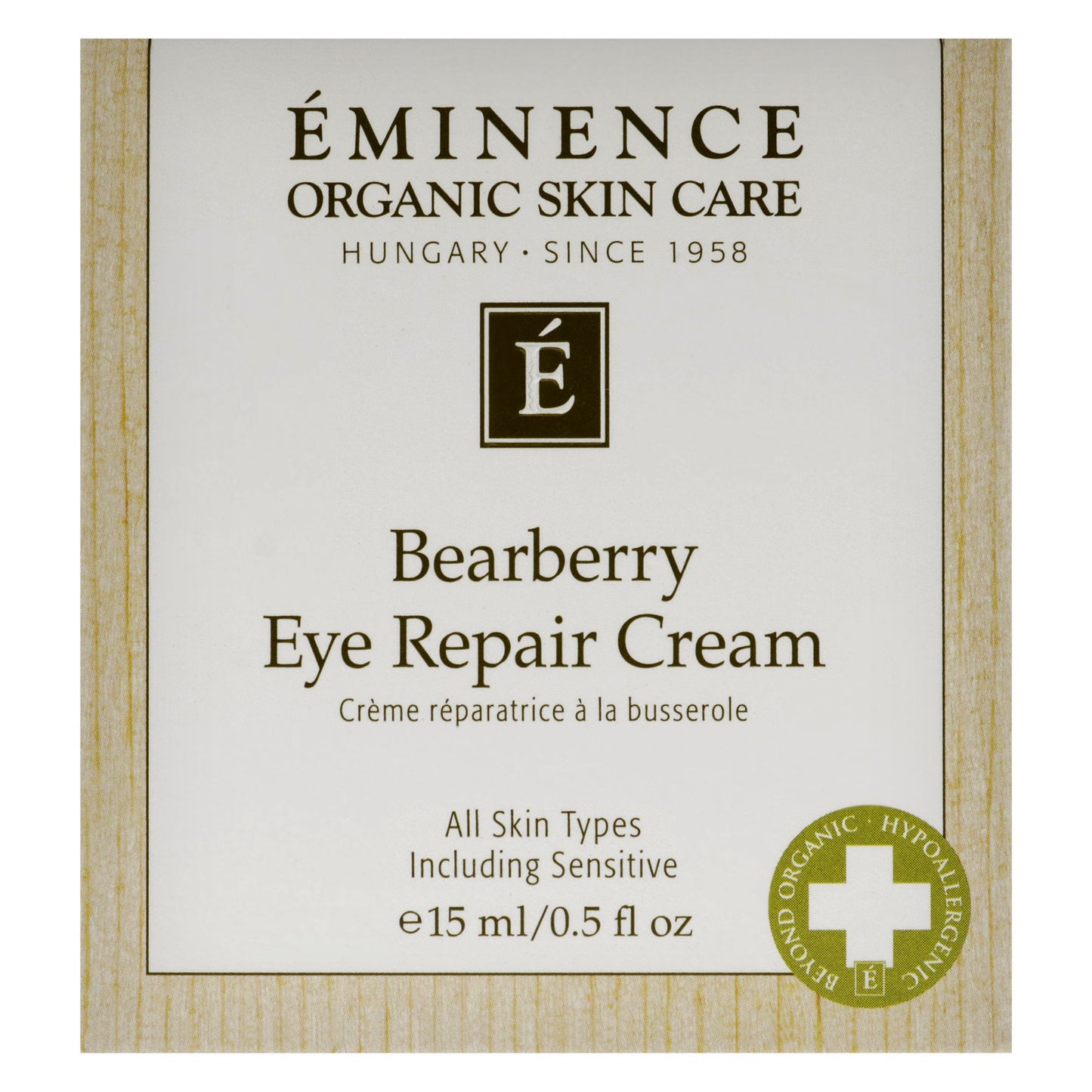 Bearberry Eye Repair Cream by Eminence for Unisex - 0.5 oz Cream