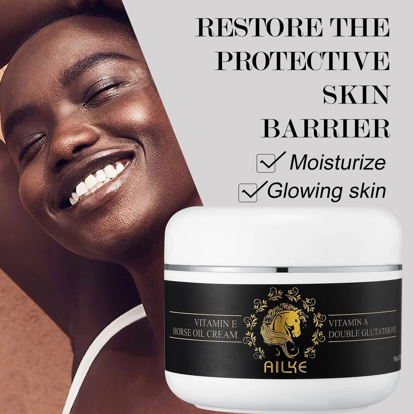 AILKE Whitening Remove Dark Spots Skin Care, With Collagen, Moisturize, Anti-Freckles, Melanin, Lighten Cream for Men and Women