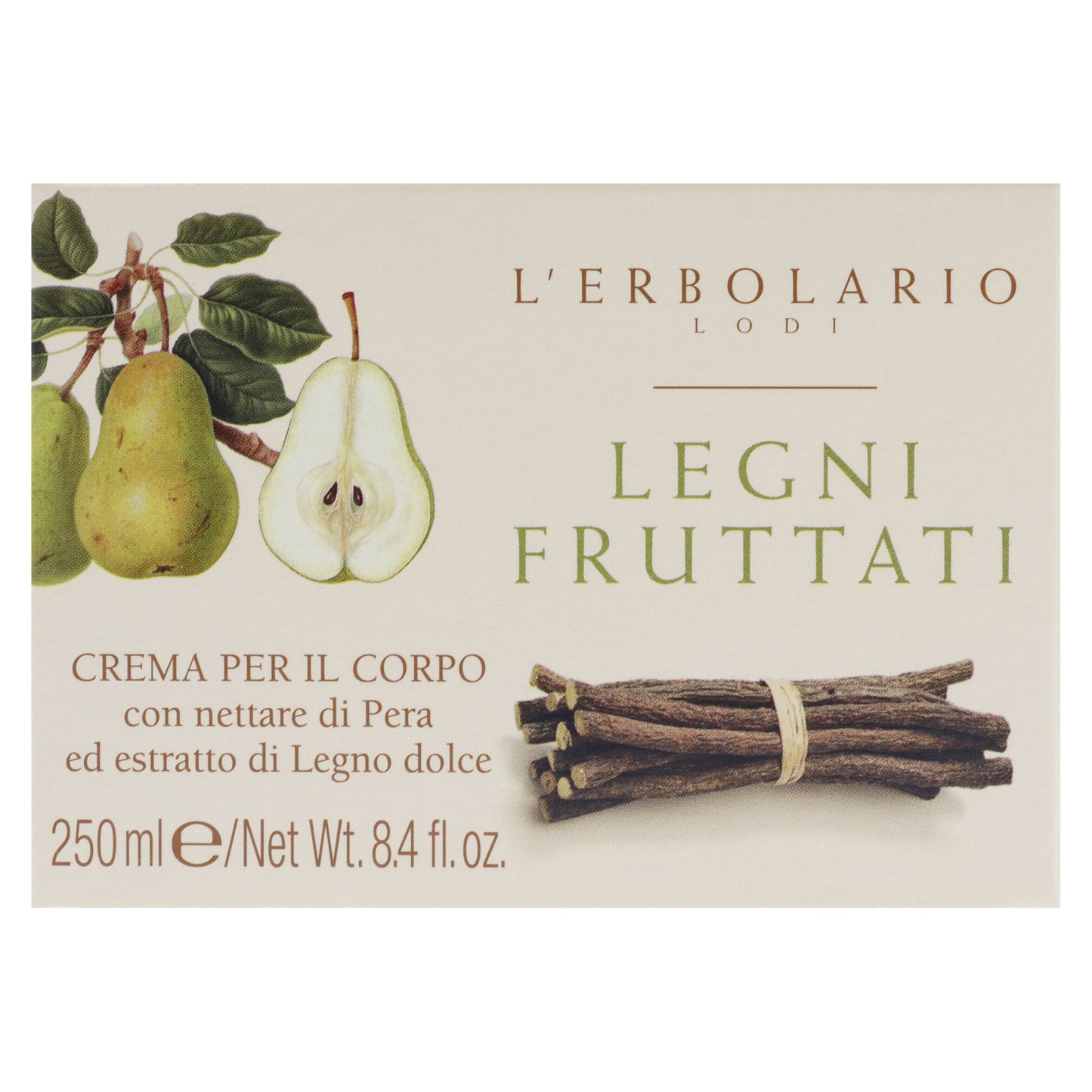 Body Cream - Pear Nectar and Sweet Woods by LErbolario for Unisex - 8.4 oz Body Cream