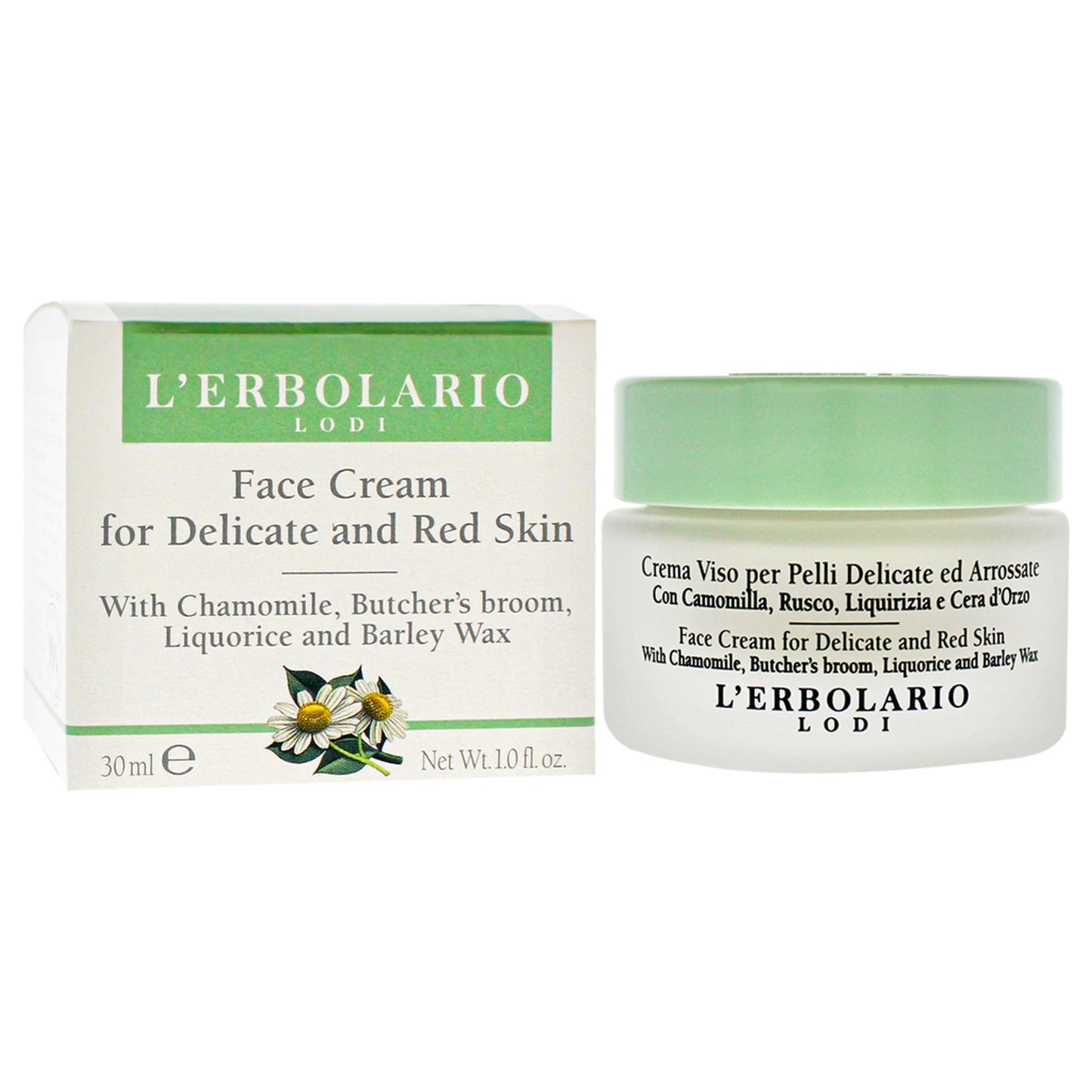 Face Cream for Delicate and Red Skin by LErbolario for Women - 1 oz Cream