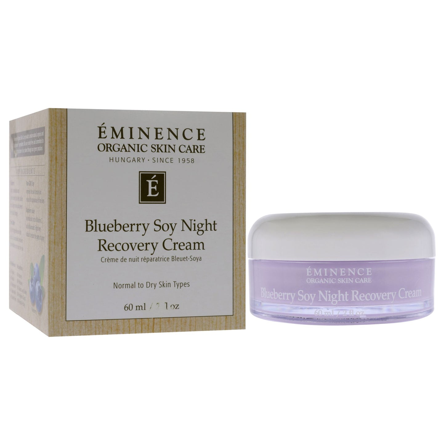 Blueberry Soy Night Recovery Cream by Eminence for Unisex - 2 oz Cream