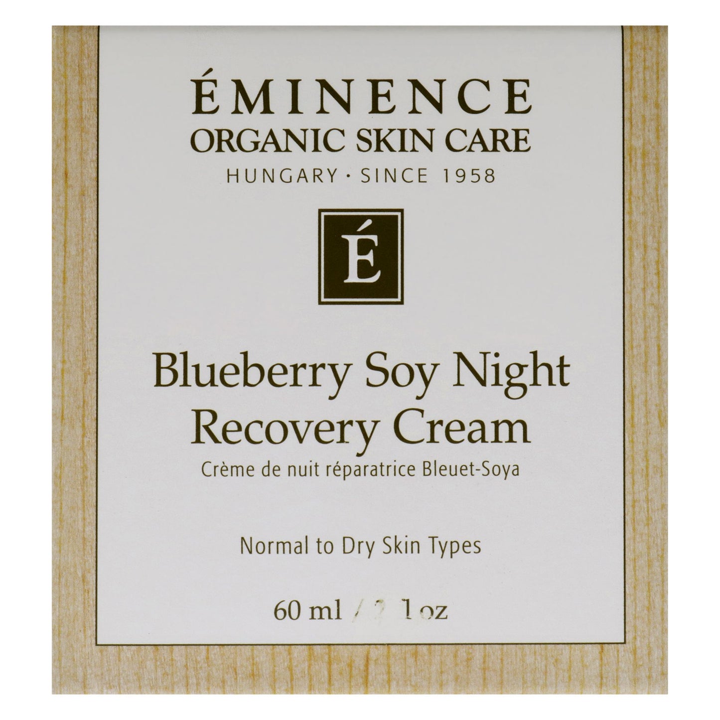 Blueberry Soy Night Recovery Cream by Eminence for Unisex - 2 oz Cream