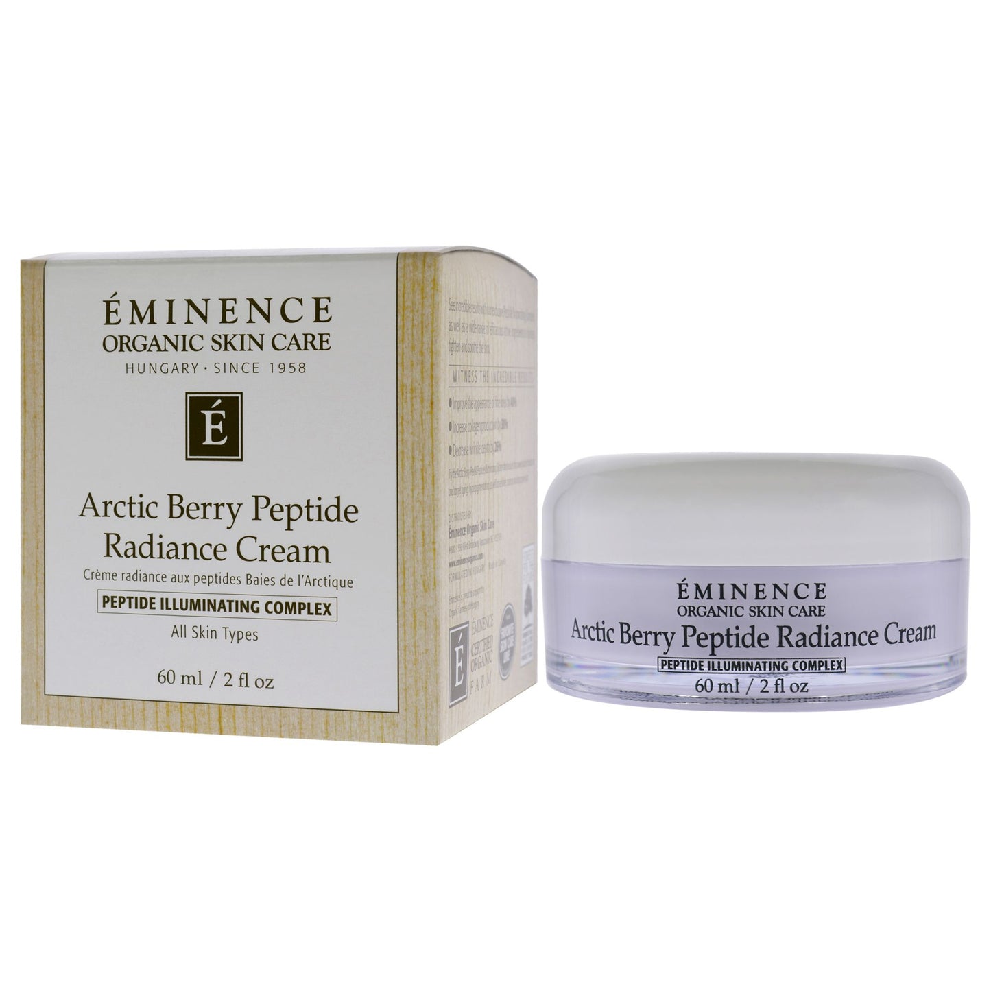 Arctic Berry Peptide Radiance Cream by Eminence for Unisex - 2 oz Cream