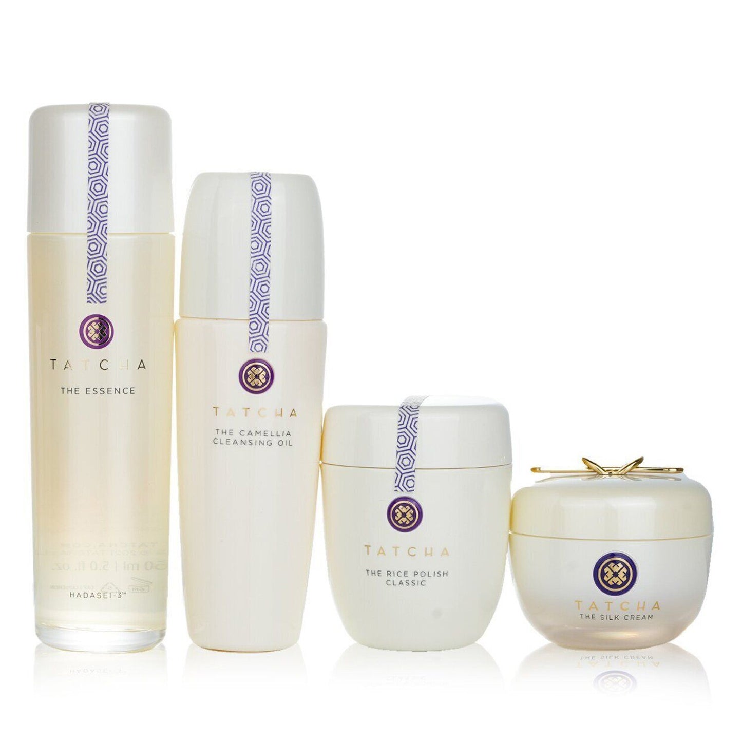 TATCHA - Ritual For Firm Skin Set: Camellia Cleansing Oil 150ml + Essence 150ml + Silk Cream 50ml + Rice Polish 60g 752887 4pcs