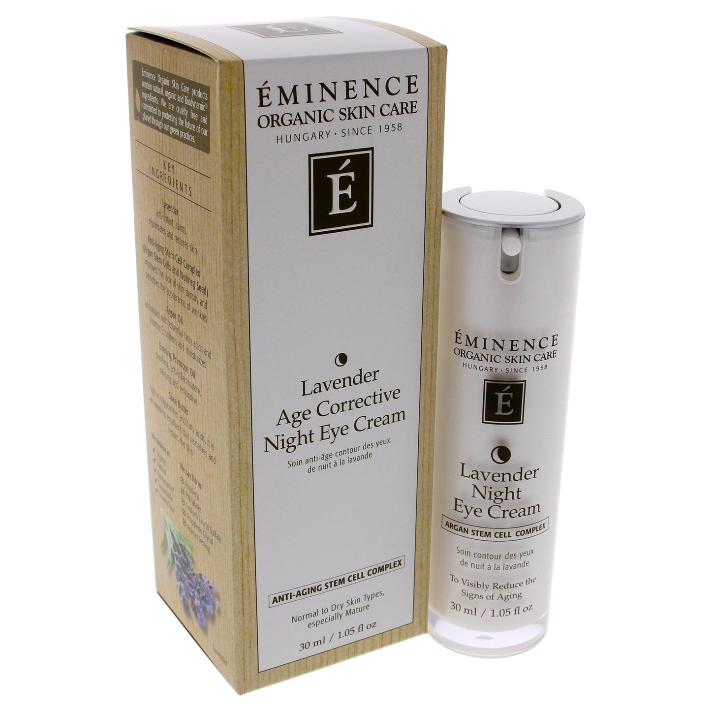 Lavender Age Corrective Night Eye Cream by Eminence for Unisex - 1.05 oz Cream