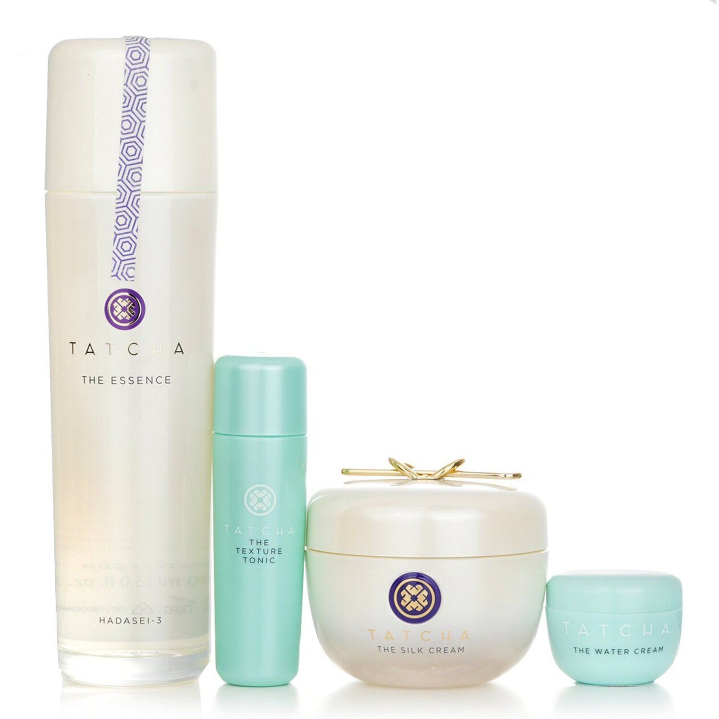 TATCHA - Essence Bundle: The Essence Plumping Skin Softener 150ml + The Silk Cream 50ml + Water Cream 5ml + Texture Tonic 25ml 4pcs