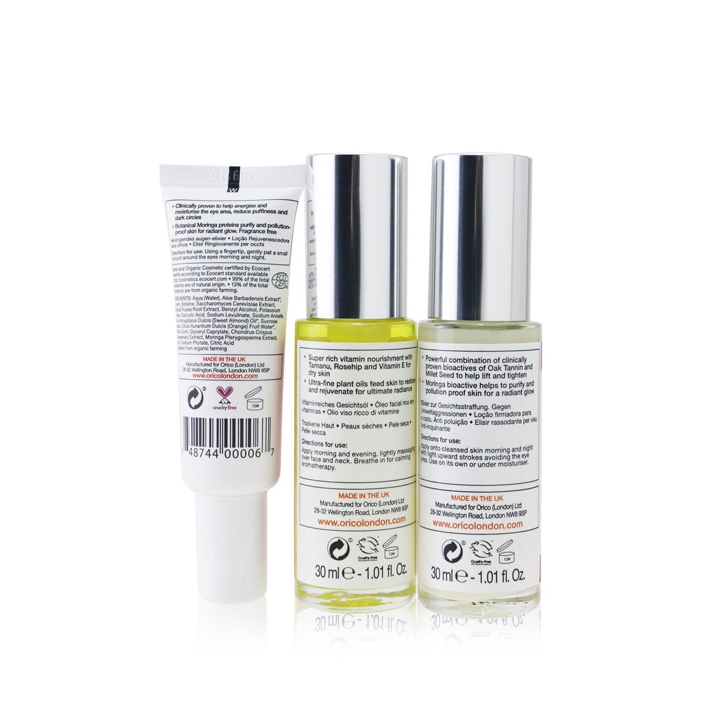 ORICO LONDON - Age Resist Trio: Face Oil 30ml/1.01oz + Firming Elixir 30ml/1.01oz + Eye Elixir 25ml/0.85oz 00040 3pcs