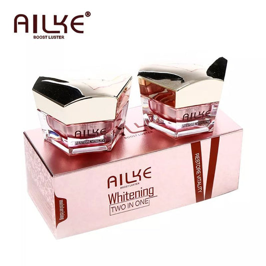 AILKE Lightenin Anti-Wrinkle Face Cream With Collagen, Hyaluronic Acid, Whitening Skin Care Women Facial Moisturizer Set