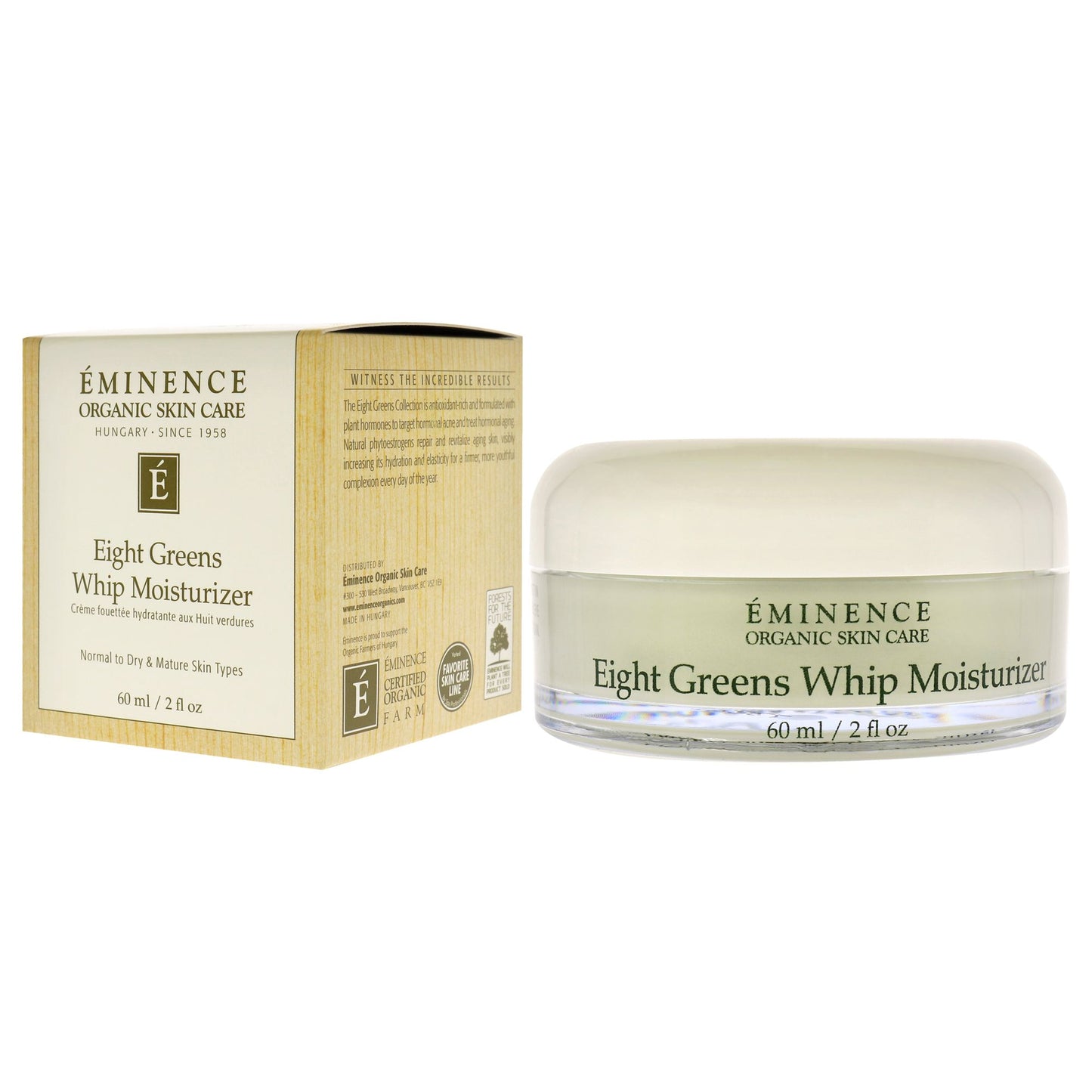 Eight Greens Whip Moisturizer by Eminence for Unisex - 2 oz Moisturizer